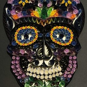 MULTICOLORED SKULL | ARTWORK (QUILLING)